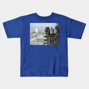 Paris Notre Dame de Paris Gargoyles Kids T-Shirt